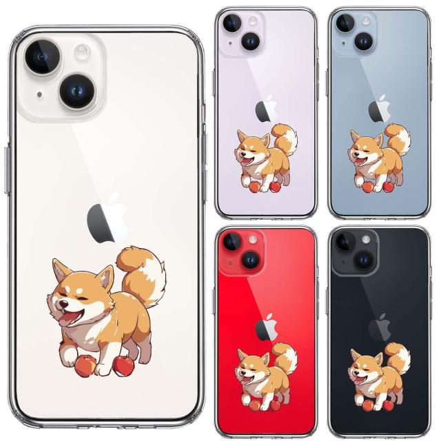 iPhone14 ケース クリア わんこ 柴犬 2 スマホケース 側面ソフト 背面ハード ハイブリッド 送料無料-1