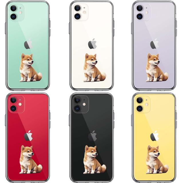 iPhone11 ケース クリア わんこ 柴犬 パピー スマホケース 側面ソフト 背面ハード ハイブリッド  送料無料-1
