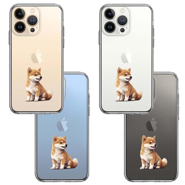iPhone13Pro ケース クリア わんこ 柴犬 パピー スマホケース 側面ソフト 背面ハード ハイブリッド 送料無料-1