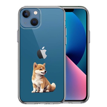 iPhone13 ケース クリア わんこ 柴犬 パピー スマホケース 側面ソフト 背面ハード ハイブリッド 送料無料-0