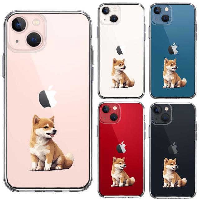 iPhone13 ケース クリア わんこ 柴犬 パピー スマホケース 側面ソフト 背面ハード ハイブリッド 送料無料-1