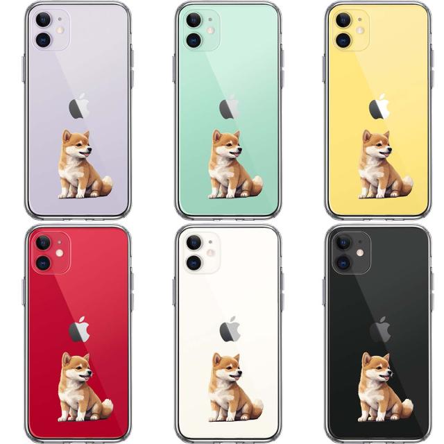 iPhone14Plus ケース クリア わんこ 柴犬 パピー スマホケース 側面ソフト 背面ハード ハイブリッド  送料無料-1