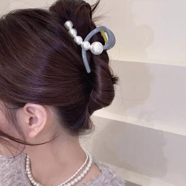 ヘアクリップ バンスクリップ パール付き 送料無料 即日発送-4