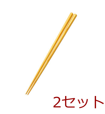 食器洗浄機対応箸 角丸 桧 桜 栗 2セット 送料無料-1