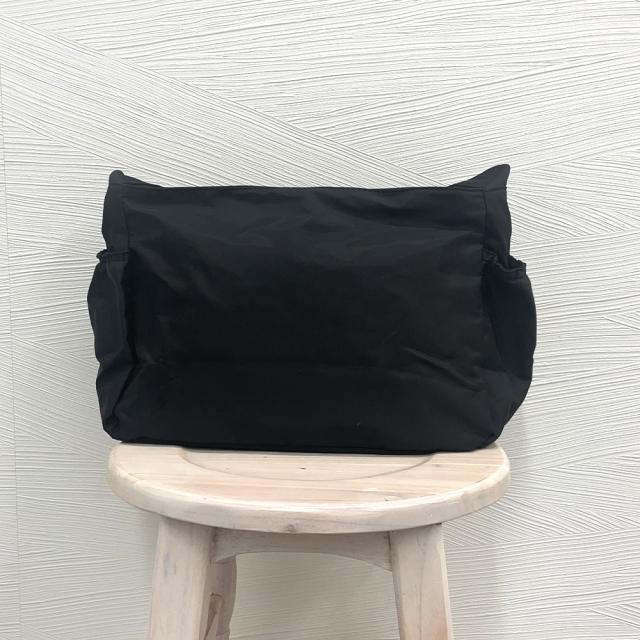 ショルダーバッグ 大容量 ナイロン 黒 送料無料 即日発送-7