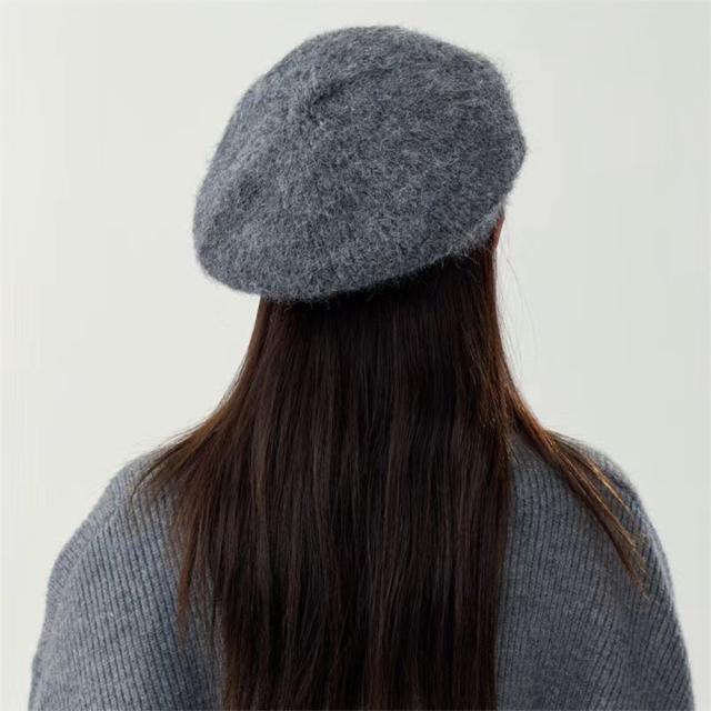 ニットベレー帽 起毛 レディース 秋冬 送料無料 即日発送-8