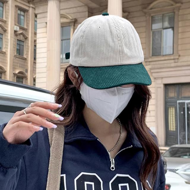 無地キャップ コーデュロイ レディース 送料無料 即日発送-3