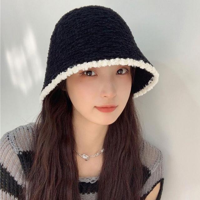 ファー帽子 バケットハット 秋冬 送料無料 即日発送-2