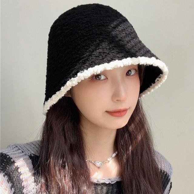 ファー帽子 バケットハット 秋冬 送料無料 即日発送-7