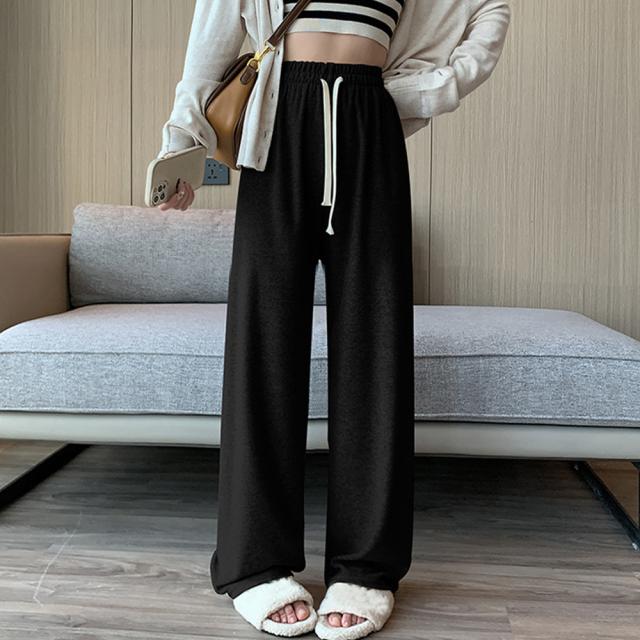 セミワイドパンツ 秋冬ルームウェア 送料無料 即日発送-2