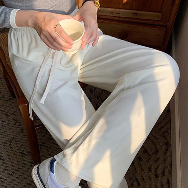 セミワイドパンツ 秋冬ルームウェア 送料無料 即日発送-3