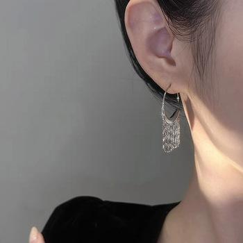 タッセルフープピアス メタルピアス 送料無料 即日発送-5