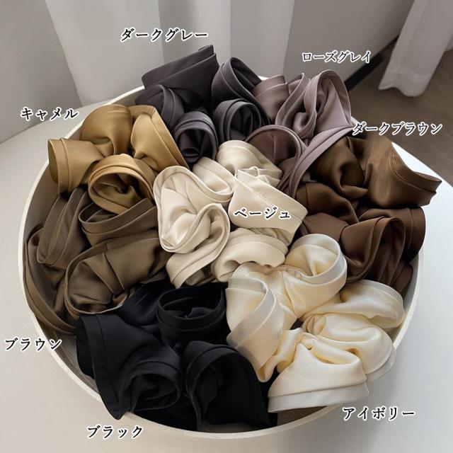 シュシュ大きめ 大人 ボリュームヘアゴム 送料無料 即日発送-1