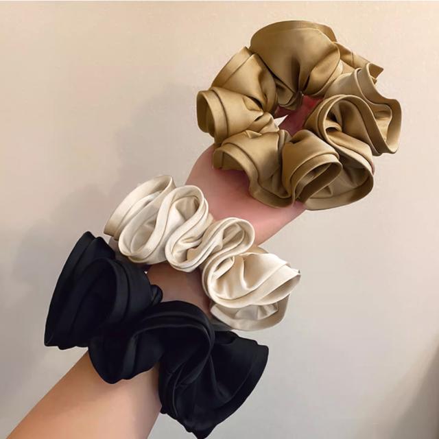 シュシュ大きめ 大人 ボリュームヘアゴム 送料無料 即日発送-2