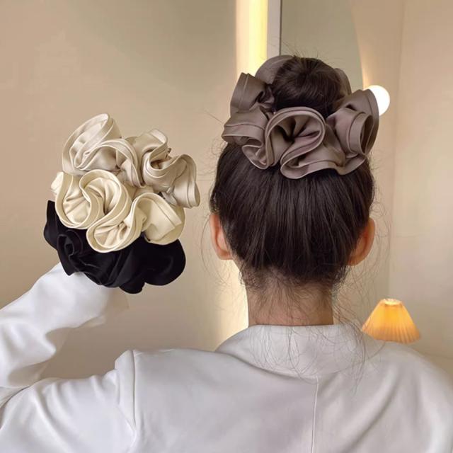 シュシュ大きめ 大人 ボリュームヘアゴム 送料無料 即日発送-7