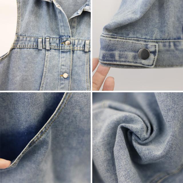 デニムベスト レディース デニムチョッキ SK19921881-7234 送料無料 即日発送-3