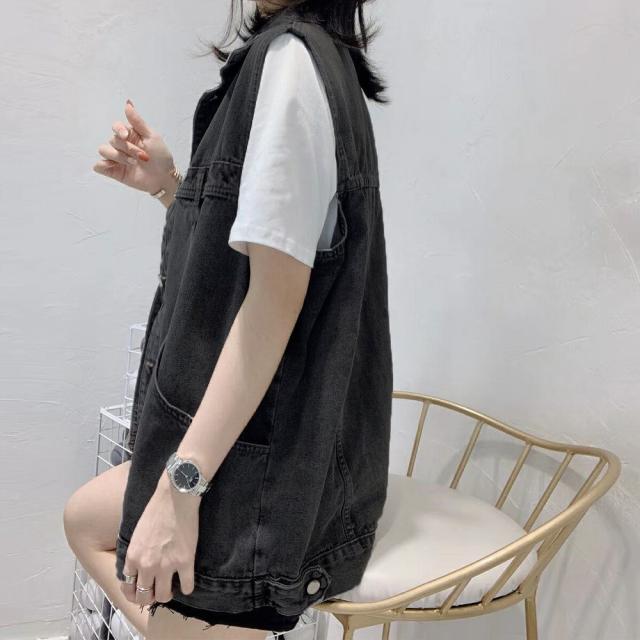 デニムベスト レディース デニムチョッキ SK19921881-7234 送料無料 即日発送-5