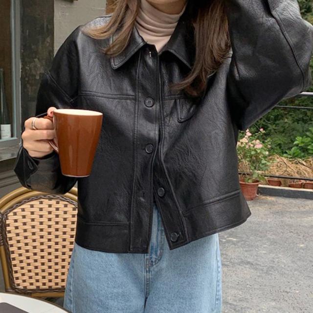 ライダースジャケット PUレザーブルゾン 送料無料 即日発送-3