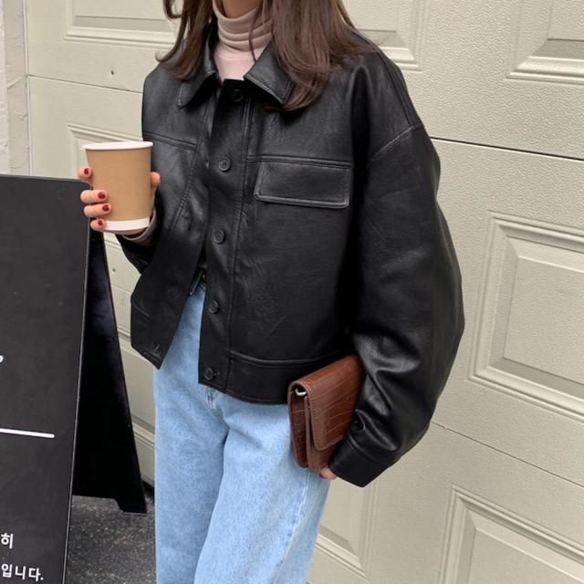 ライダースジャケット PUレザーブルゾン 送料無料 即日発送-5