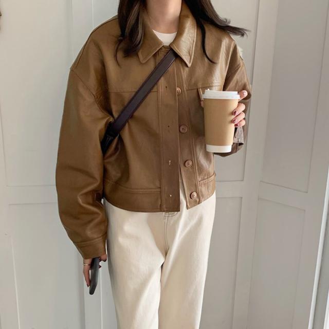 ライダースジャケット PUレザーブルゾン 送料無料 即日発送-6