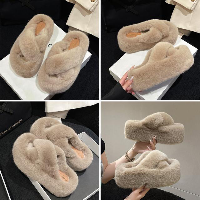 ファーサンダル 厚底 ファースリッパ SK19943194-7809 送料無料 即日発送-2
