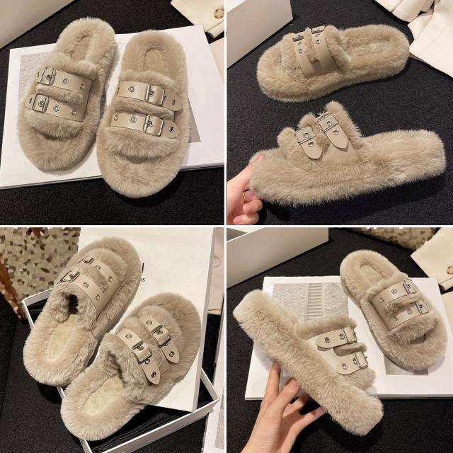 ファーサンダル レディース ボアサンダル 送料無料 即日発送-2