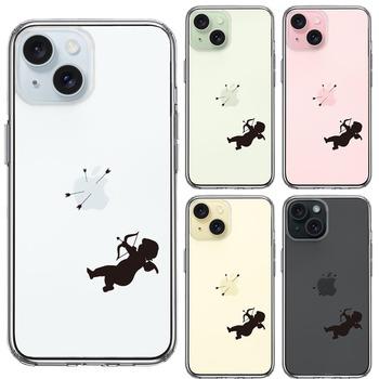 iPhone15 ケース クリア キューピット スマホケース 側面ソフト 背面ハード ハイブリッド 送料無料-1