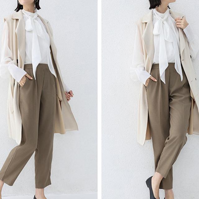 テーパードパンツ レディースボトムス美脚 送料無料 即日発送-6