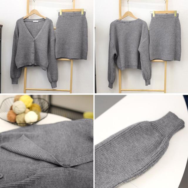 ニットセットアップ レディース 秋冬 SK19999649-9062 送料無料 即日発送-2