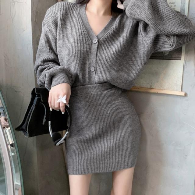 ニットセットアップ レディース 秋冬 SK19999649-9062 送料無料 即日発送-5