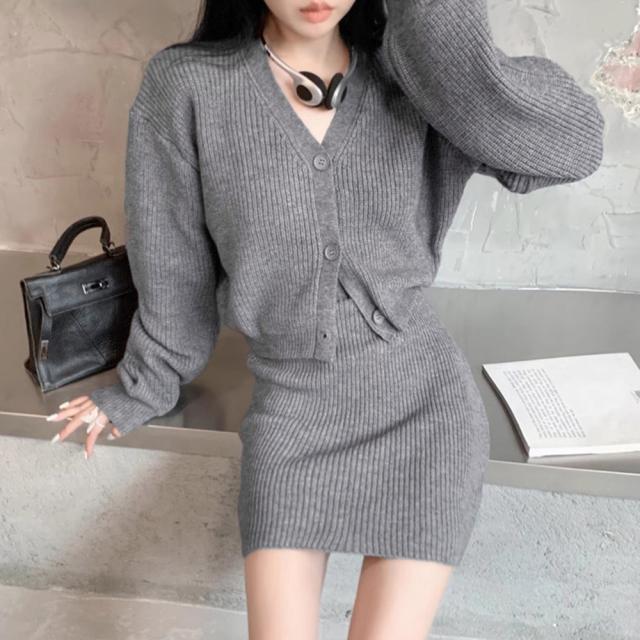 ニットセットアップ レディース 秋冬 SK19999649-9062 送料無料 即日発送-6