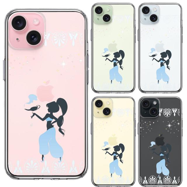 iPhone15Plus ケース クリア アラジン ブルー スマホケース 側面ソフト 背面ハード ハイブリッド 送料無料-1