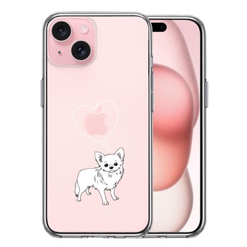iPhone15 ケース クリア チワワ スマホケース 側面ソフト 背面ハード ハイブリッド  送料無料-0