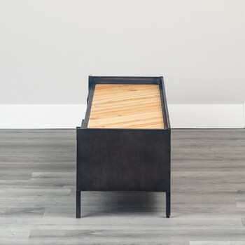 150TVボード ヴィンテージ風質感のアイアン×天然木ローボード トリニティ 送料無料-5