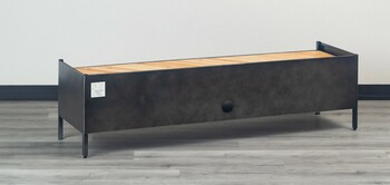 150TVボード ヴィンテージ風質感のアイアン×天然木ローボード トリニティ 送料無料-6