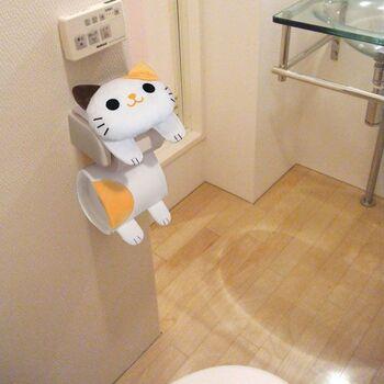 ねこのトイレロールペーパーホルダーミケ 送料無料 即日発送-1