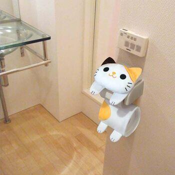 ねこのトイレロールペーパーホルダーミケ 送料無料 即日発送-2