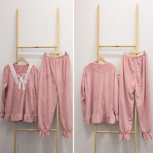 フリースパジャマ 上下セットアップ 送料無料 即日発送-2