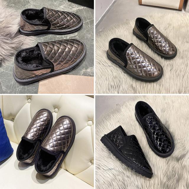 ムートンパンプス レディースボアモカシン 送料無料 即日発送-2