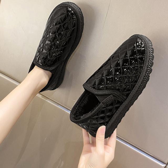 ムートンパンプス レディースボアモカシン 送料無料 即日発送-5