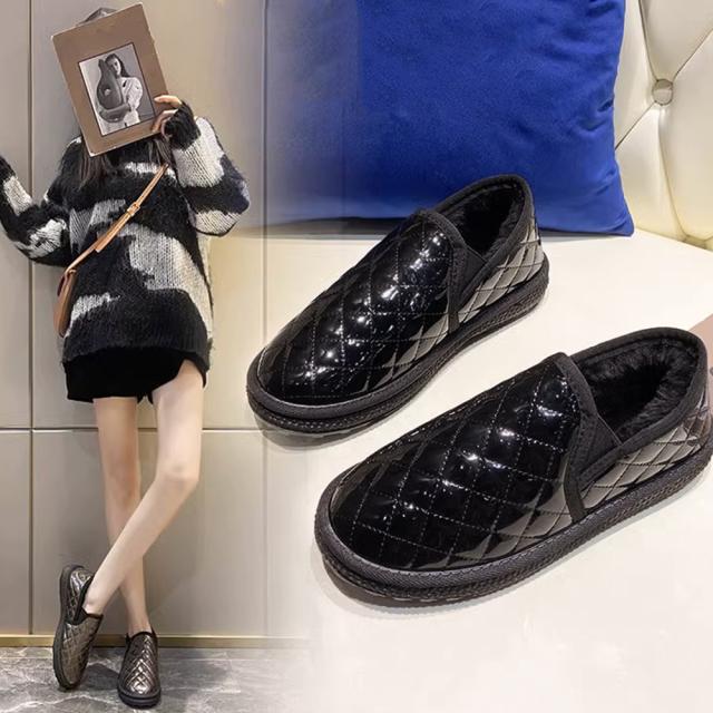 ムートンパンプス レディースボアモカシン 送料無料 即日発送-8