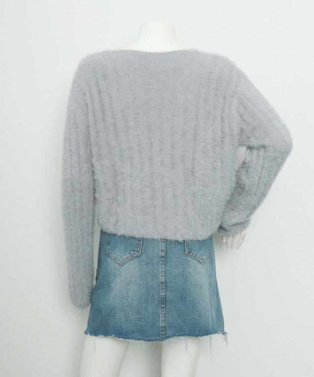 ニットトップス ショート丈ニット 送料無料 即日発送-9