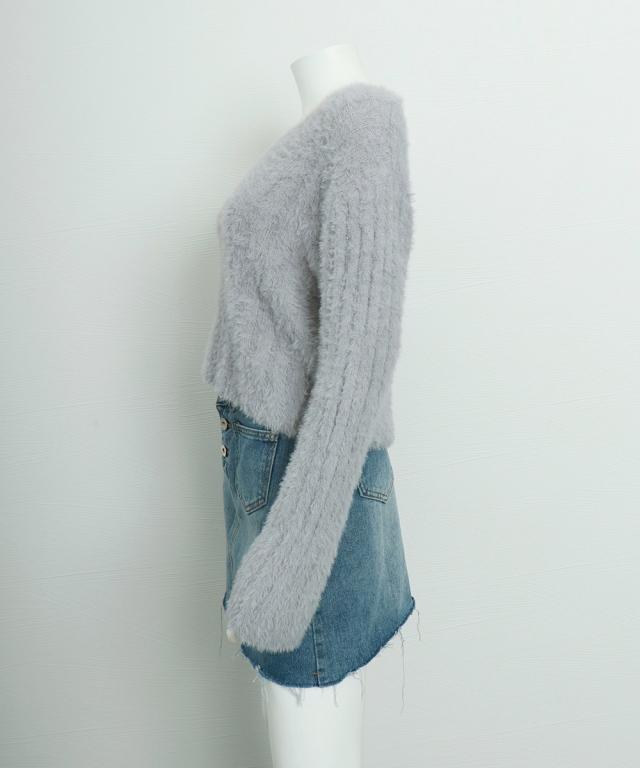 ニットトップス ショート丈ニット 送料無料 即日発送-8