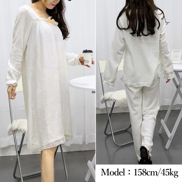 フリースパジャマ ルームウェア 秋冬 送料無料 即日発送-9