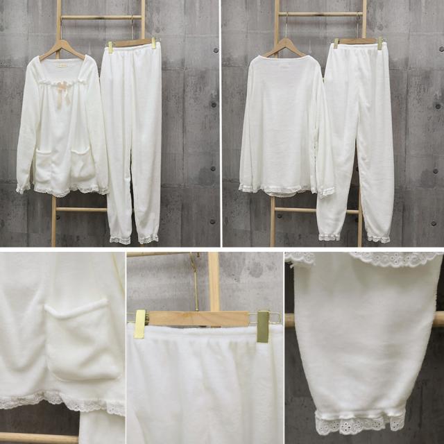 フリースパジャマ ルームウェア 秋冬 送料無料 即日発送-3