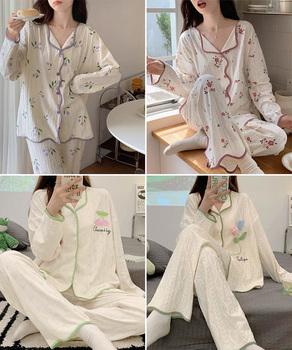 パジャマ レディース 部屋着薄手長袖 送料無料 即日発送-6