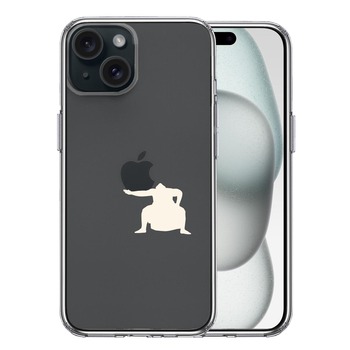 iPhone15 ケース クリア おすもうさん 土俵入り 白 スマホケース 側面ソフト 背面ハード ハイブリッド 送料無料-0