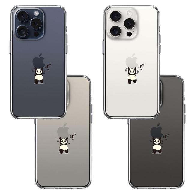 iPhone15Pro ケース クリア パンダ 重量挙げ 努力感 スマホケース 側面ソフト 背面ハード ハイブリッド  送料無料-1