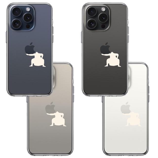 iPhone15Pro ケース クリア おすもうさん 土俵入り 白 スマホケース 側面ソフト 背面ハード ハイブリッド 送料無料-1