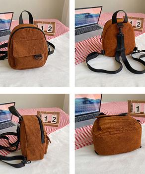 コーデュロイ リュックバッグ 軽量 送料無料 即日発送-2